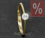 Lupenreiner Brillant Ring 585 Gold; 0,29ct, River D
